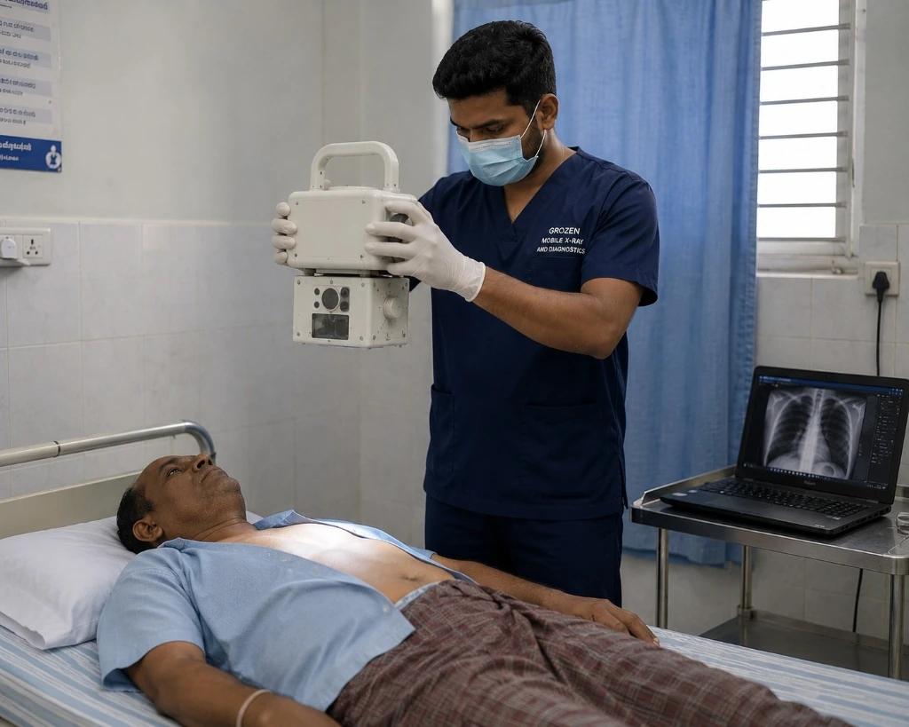 Mobile X-ray services at hospital bedside
