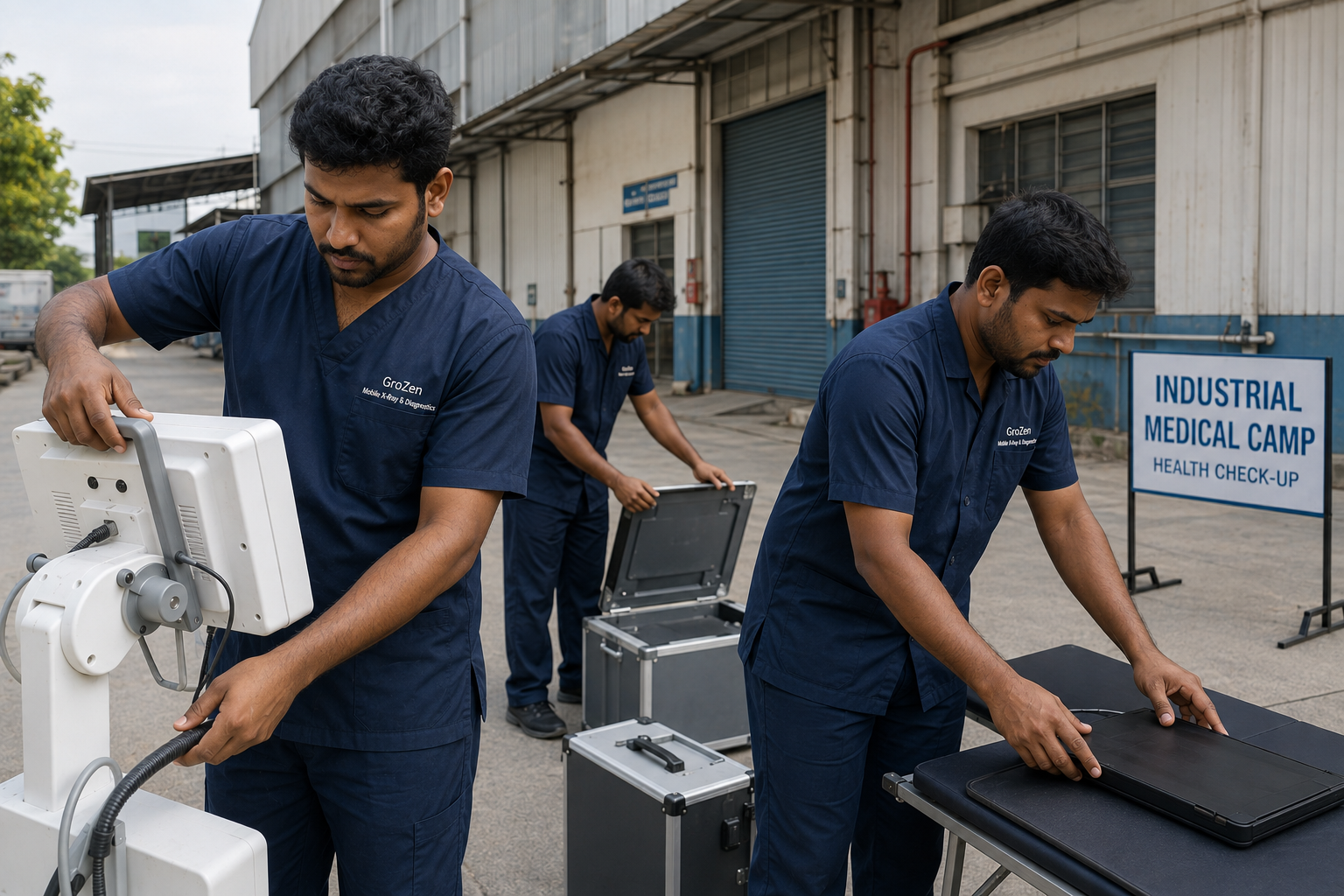 Full-day Industrial Medical Camp conducted on-site for factory employees in Ranipet SIPCOT.
